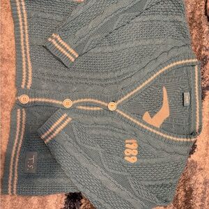 Taylor Swift Blue Cable Knit Cardigan